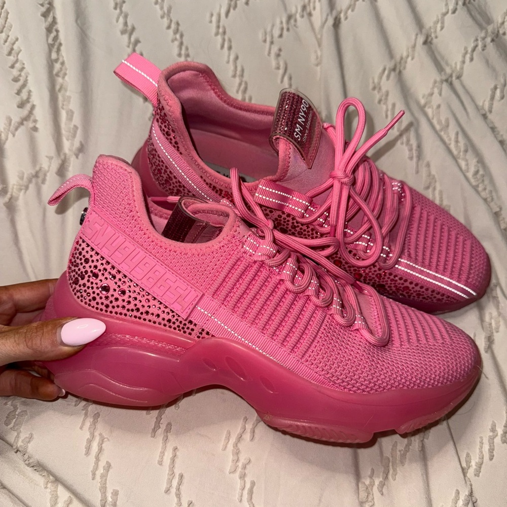 Pink bling Steve Madden sneakers